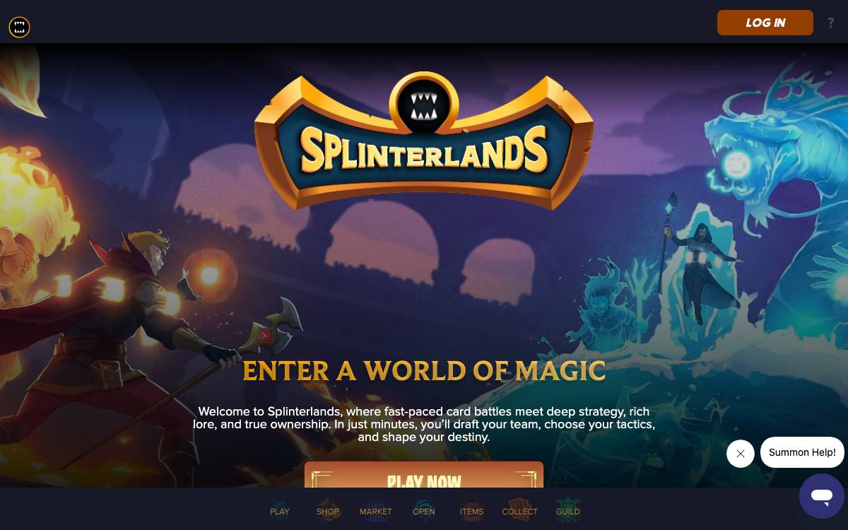 Splinterlands website preview