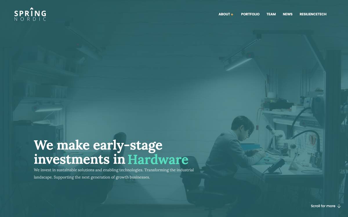 Spring Nordic website preview