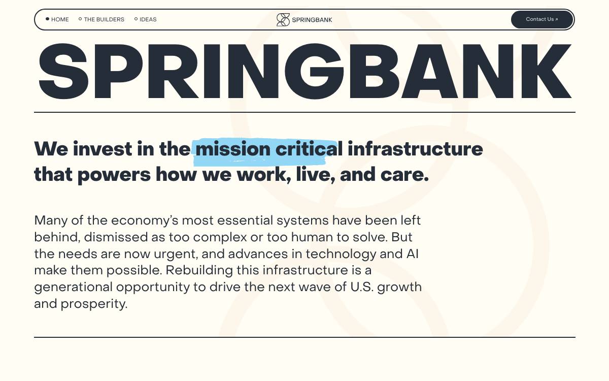 Springbank website preview