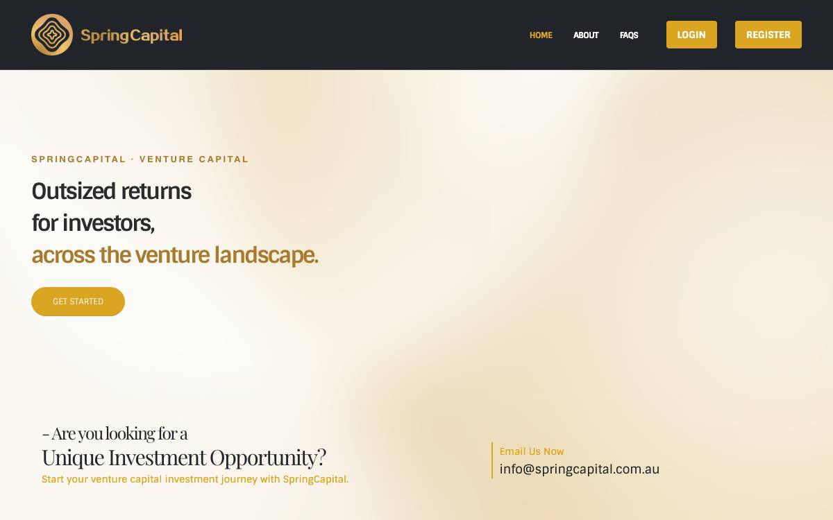 SpringCapital Investment website preview
