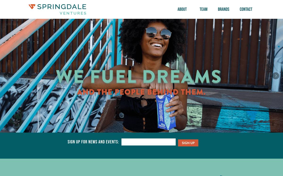 Springdale Ventures website preview