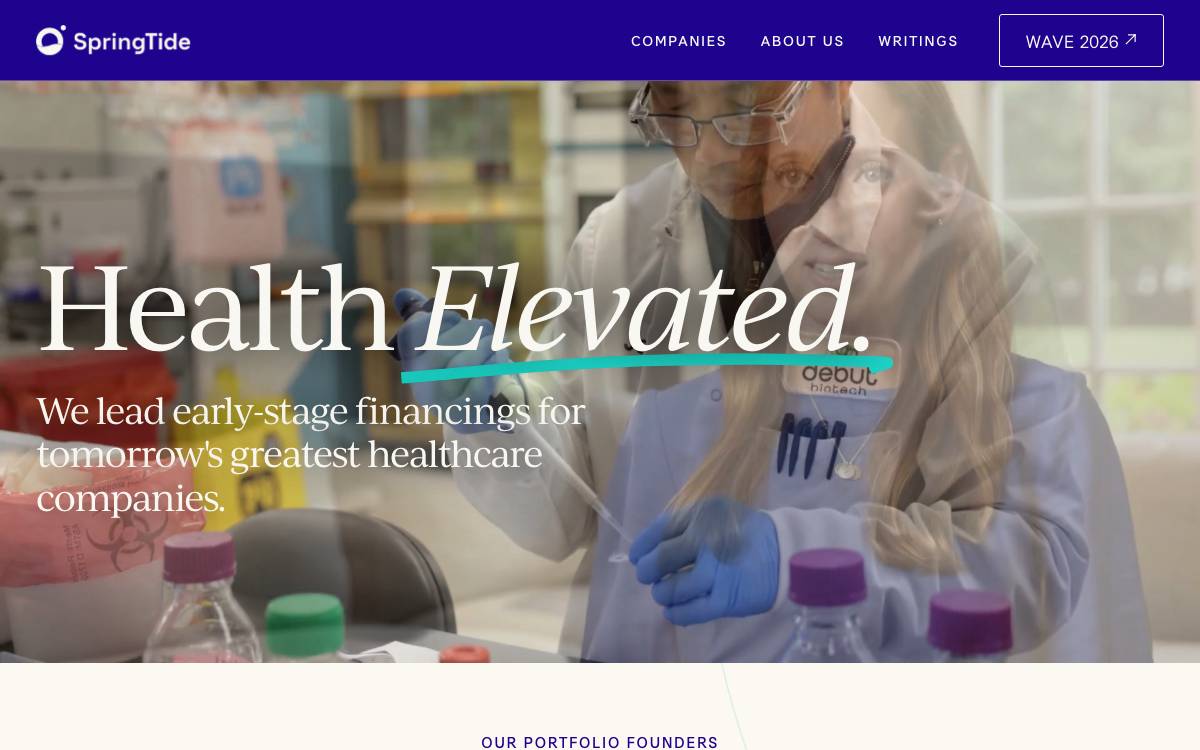 SpringTide Ventures website preview