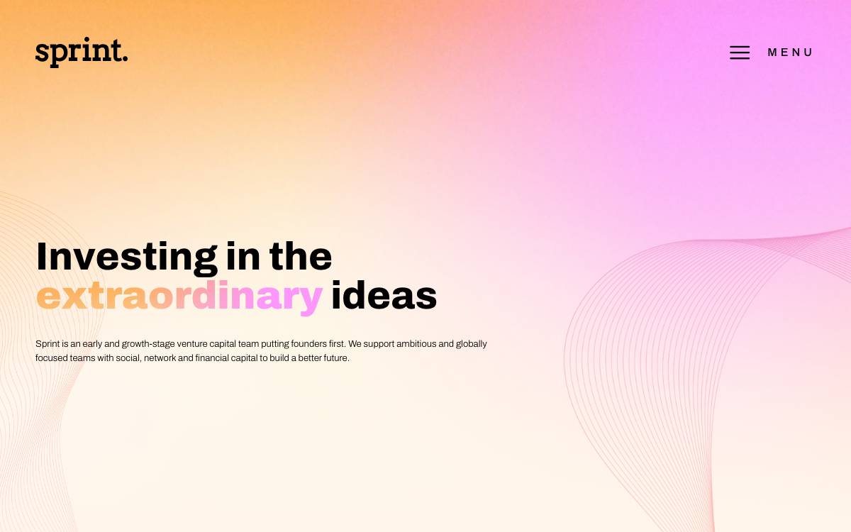 Sprint Ventures website preview