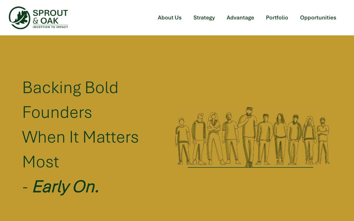 Sprout Oak website preview