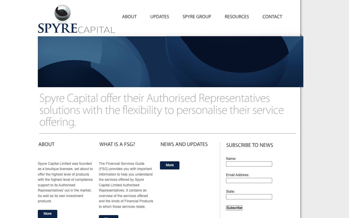 Spyre Capital website preview