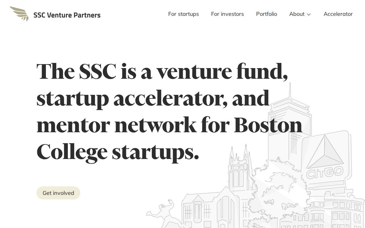 SSC Venture Partners website preview