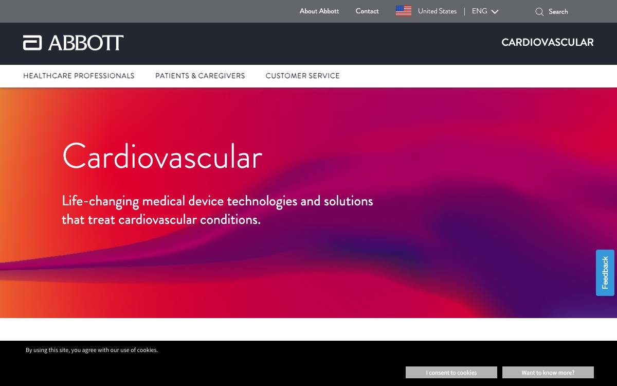 St. Jude Medical website preview