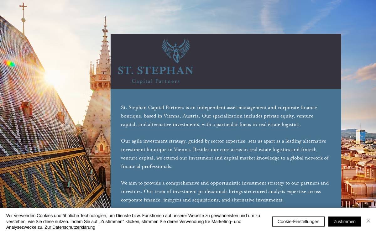 St. Stephan Capital Partners website preview