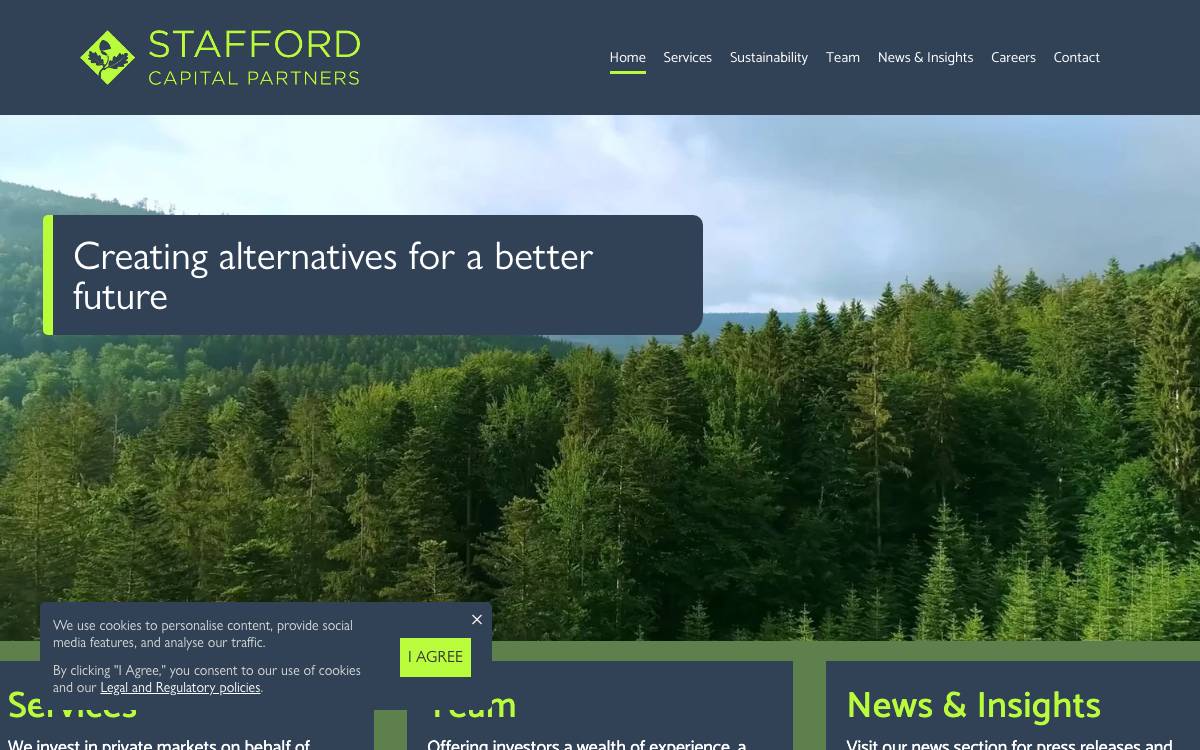 Stafford Capital Partners website preview