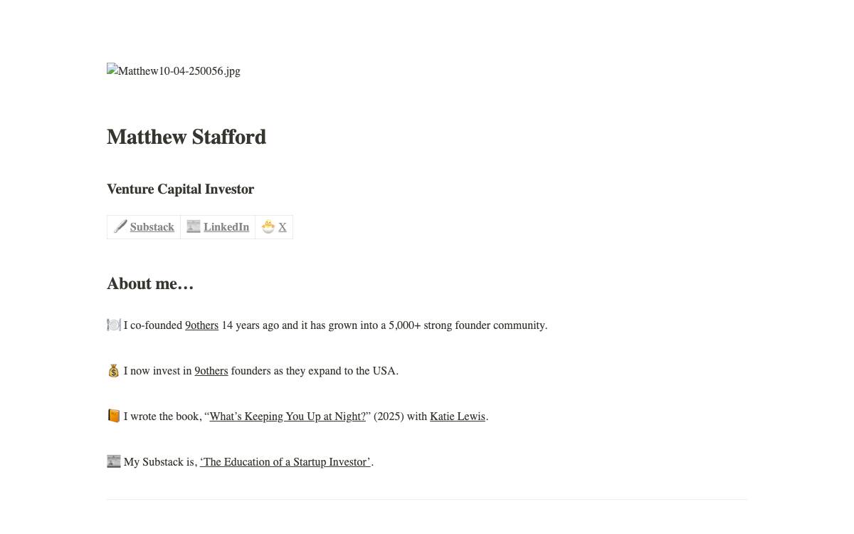 STAFFORD VC website preview