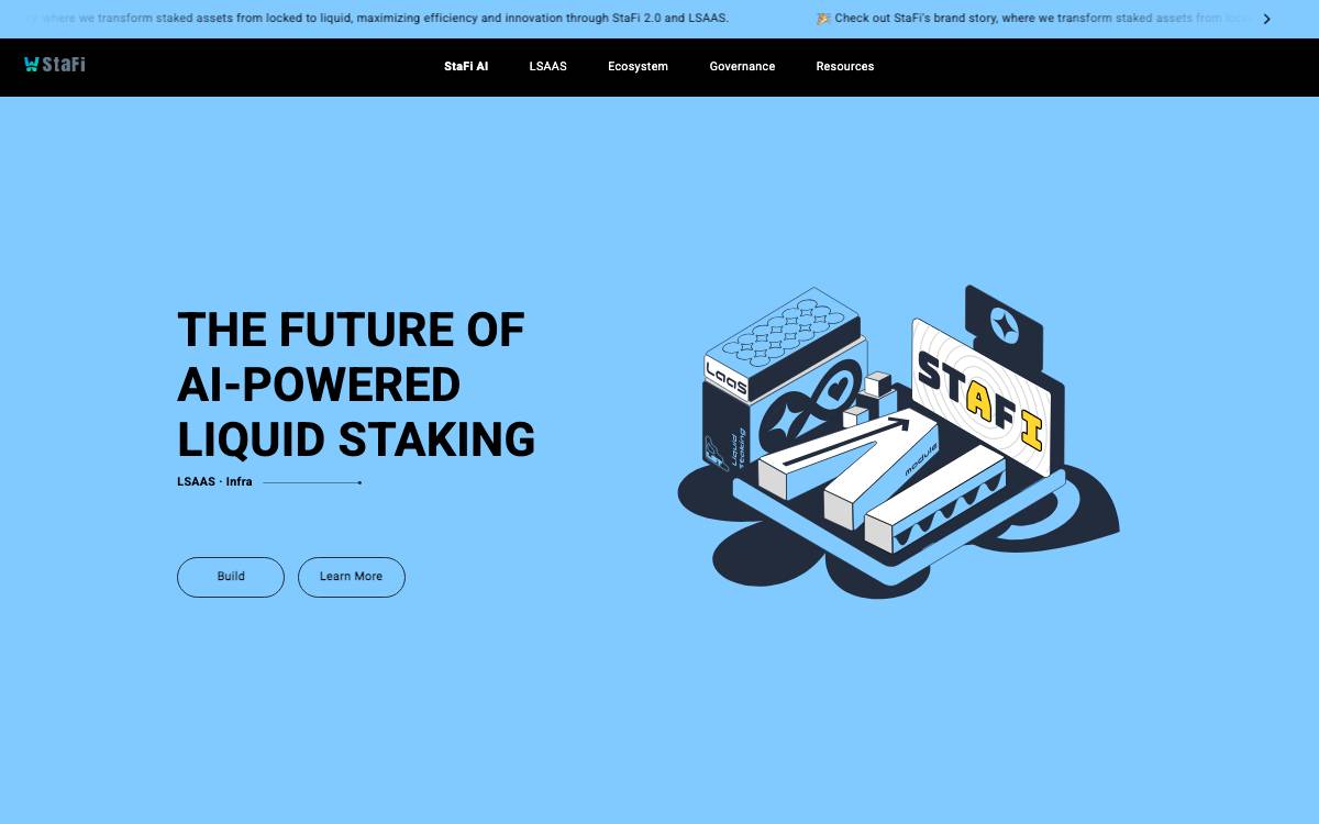 StaFi Protocol website preview