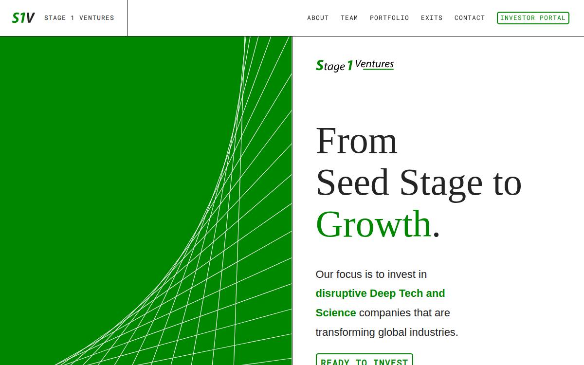 Stage 1 Ventures website preview