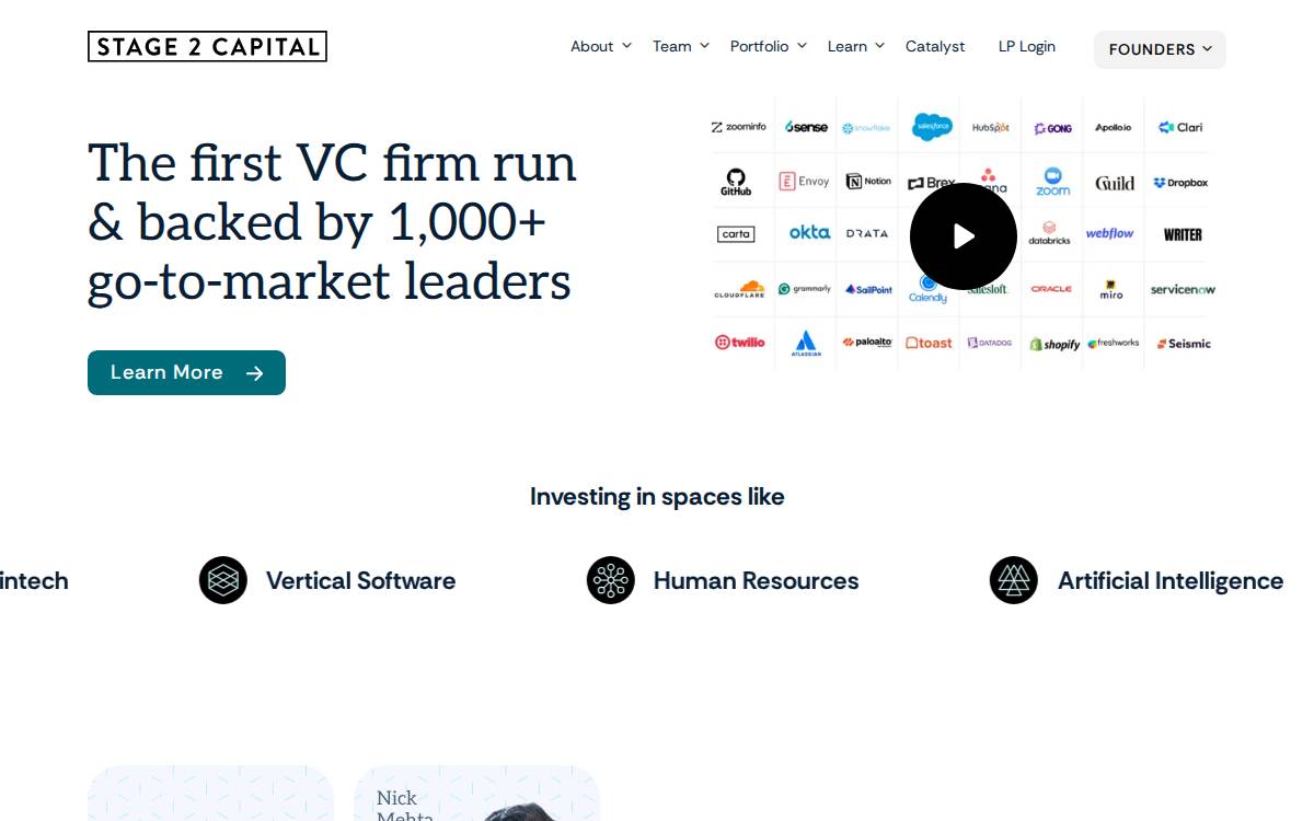 Stage 2 Capital website preview