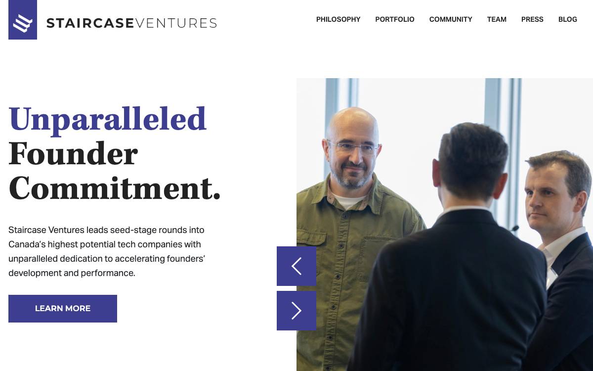 Staircase Ventures website preview