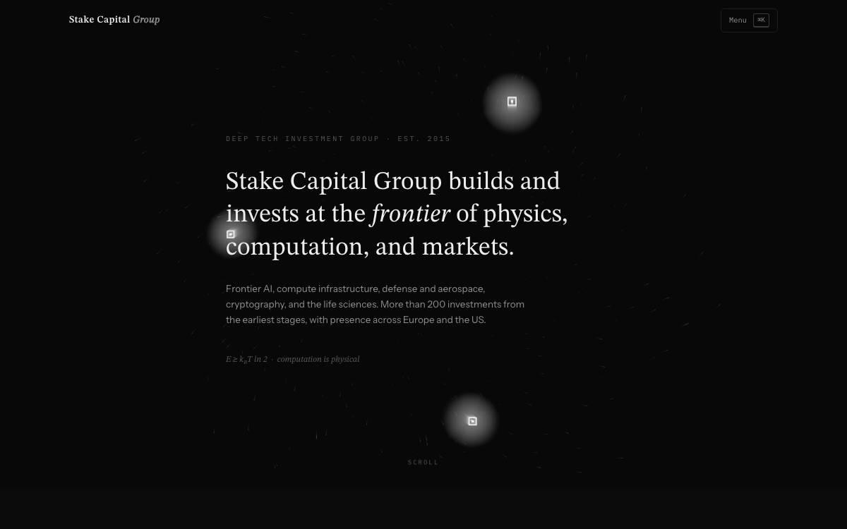 Stake Capital website preview