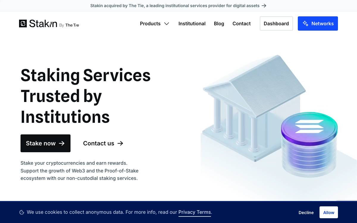 Stakin website preview