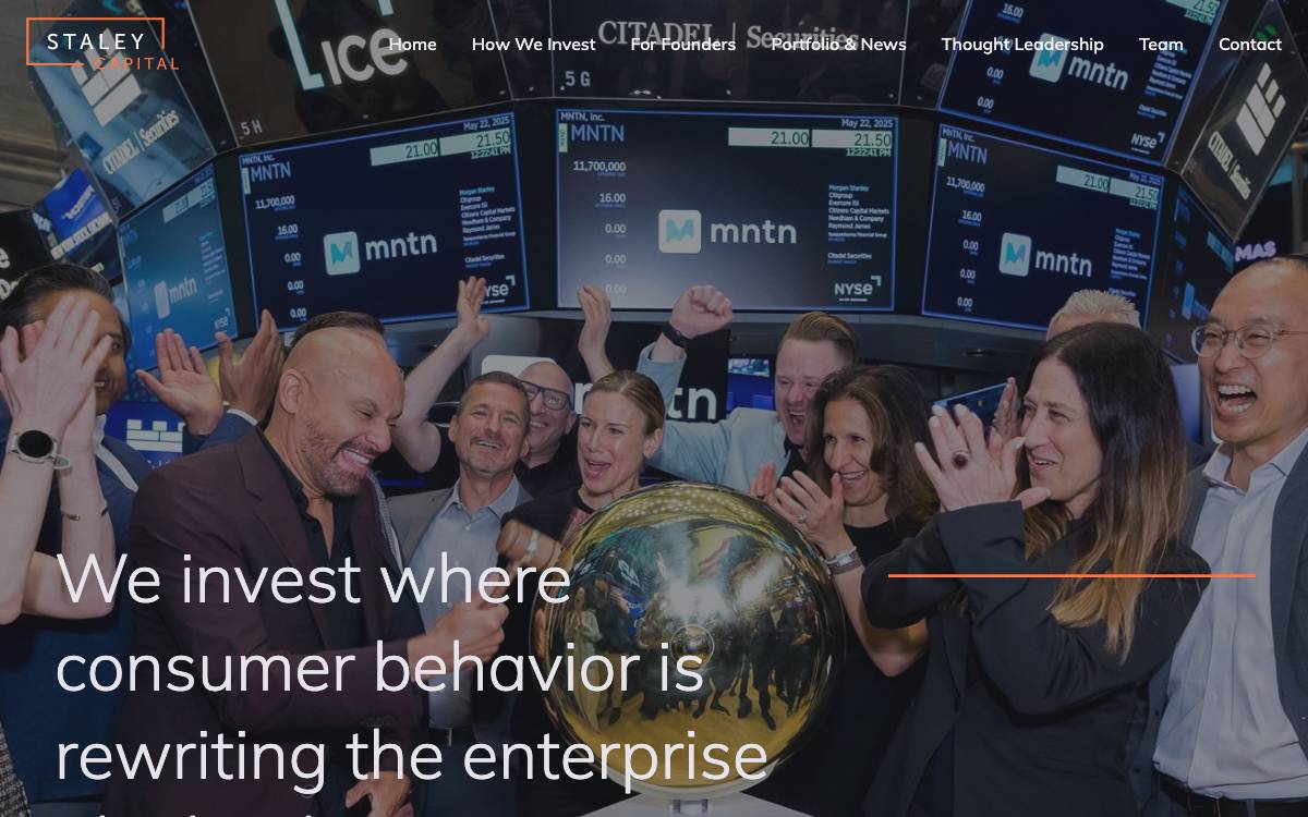 Staley Capital website preview