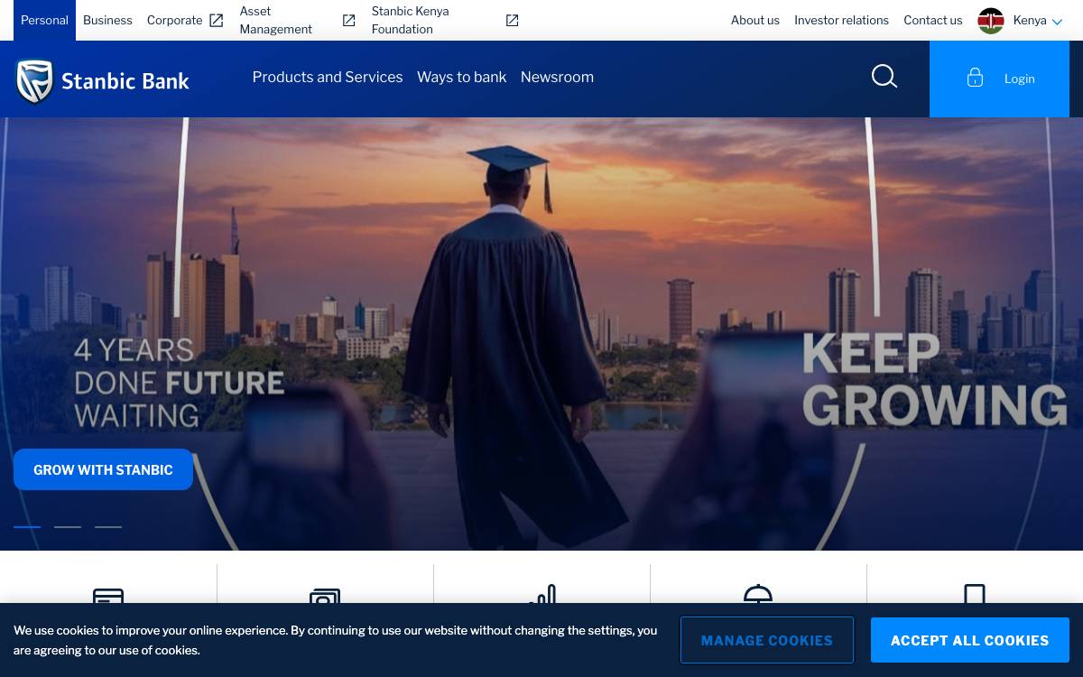 Stanbic Bank Kenya website preview