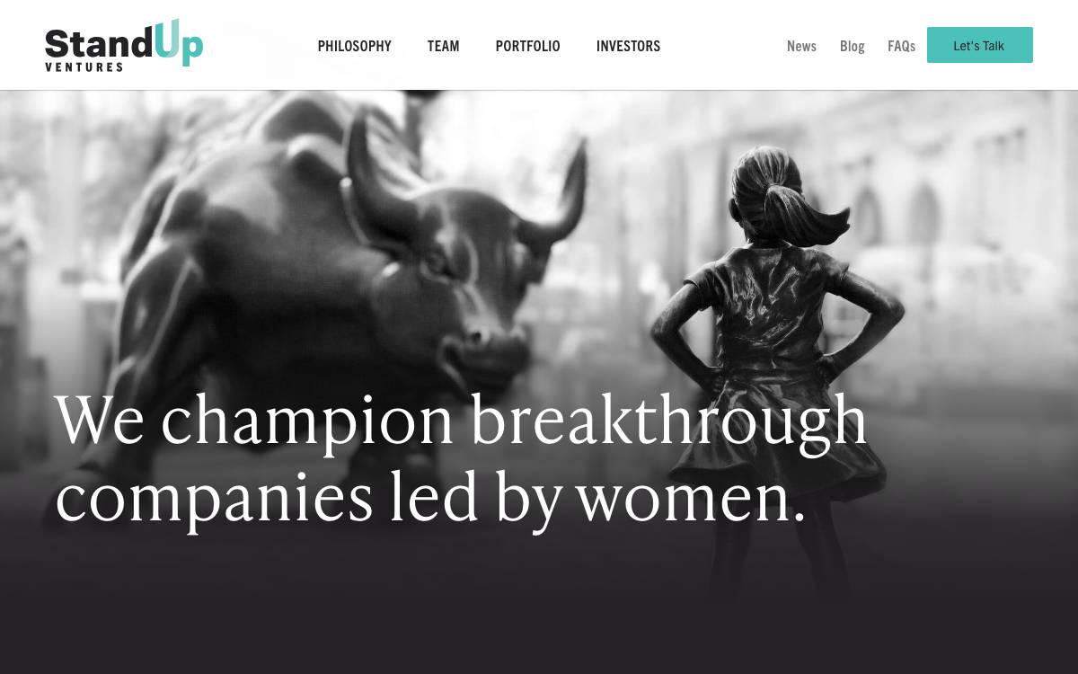 Stand Up Ventures website preview