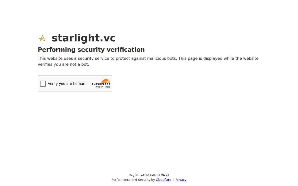 Starlight Ventures website preview