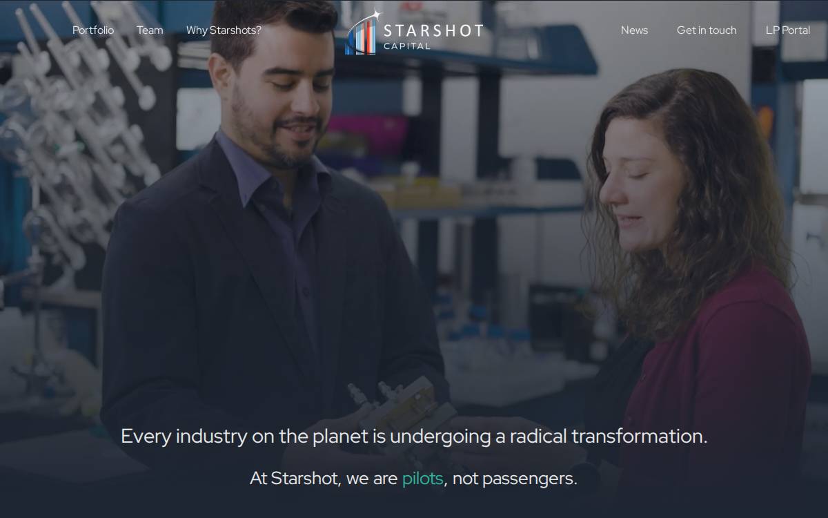 Starshot website preview