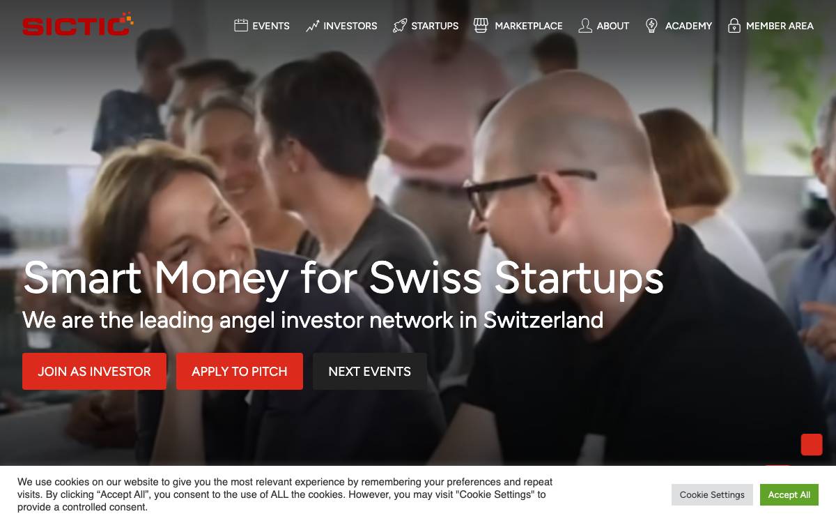 Startup INVEST website preview