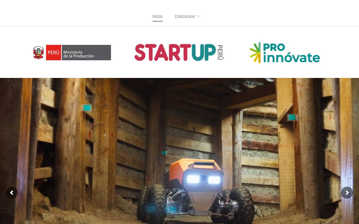 Startup Perú / ProInnóvate website preview