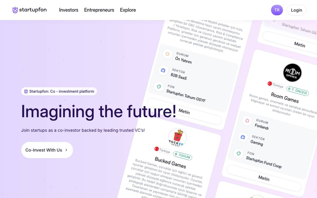 StartupFon website preview