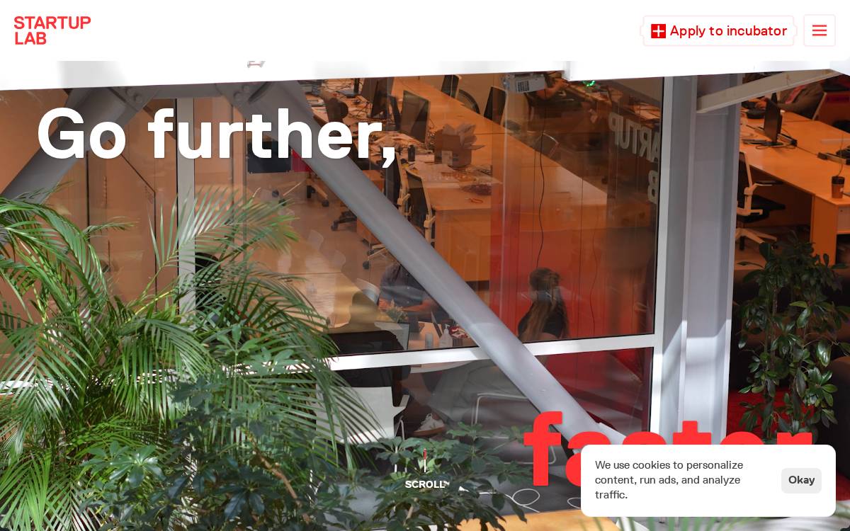 Startuplab Ventures website preview