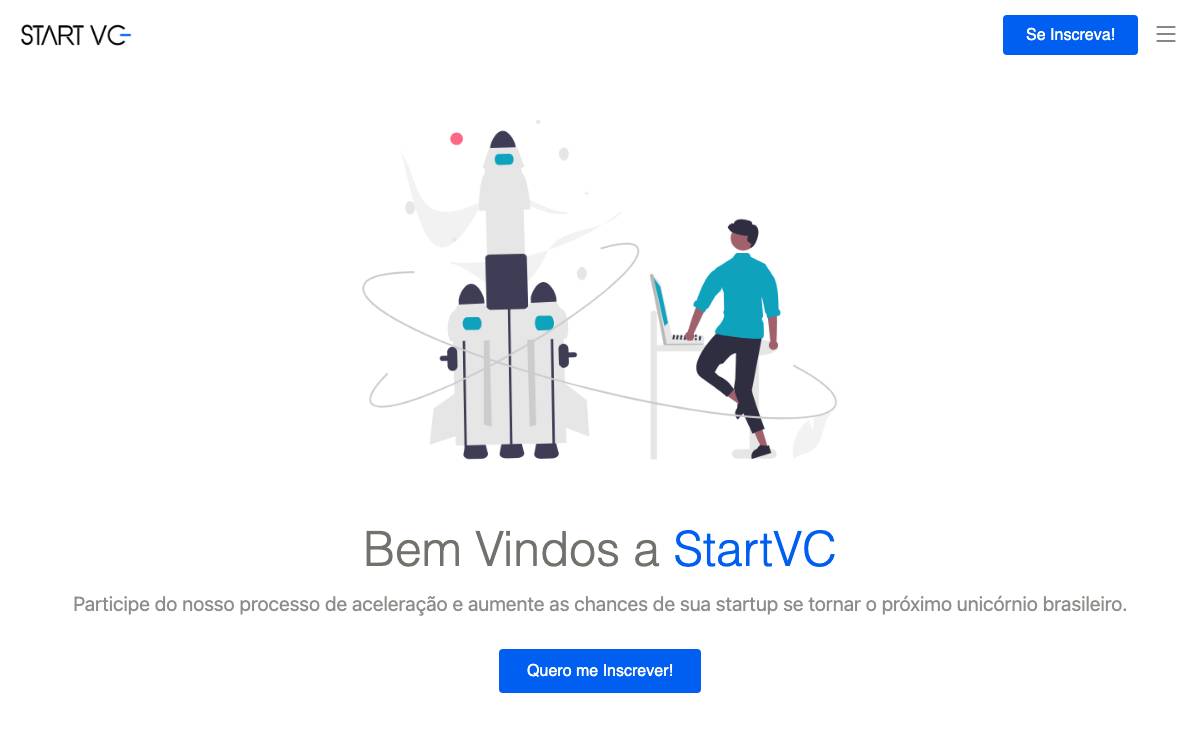 StartVC website preview