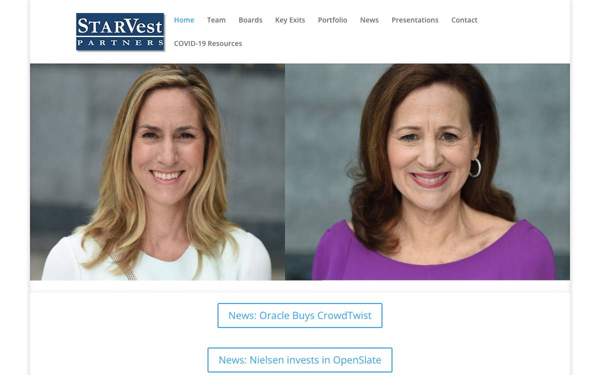 StarVest Partners website preview