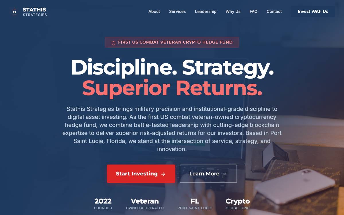Stathis Strategies website preview