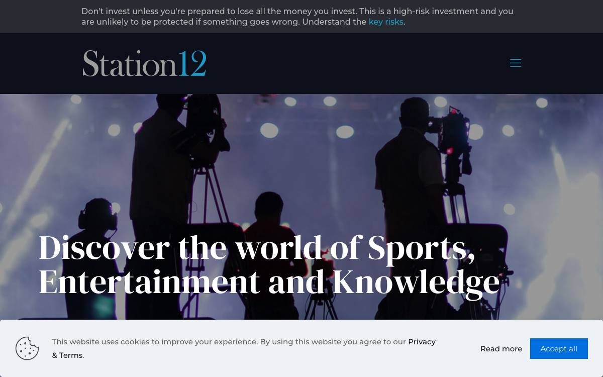 Station12 website preview