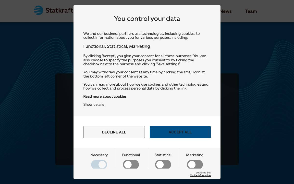 Statkraft Ventures website preview