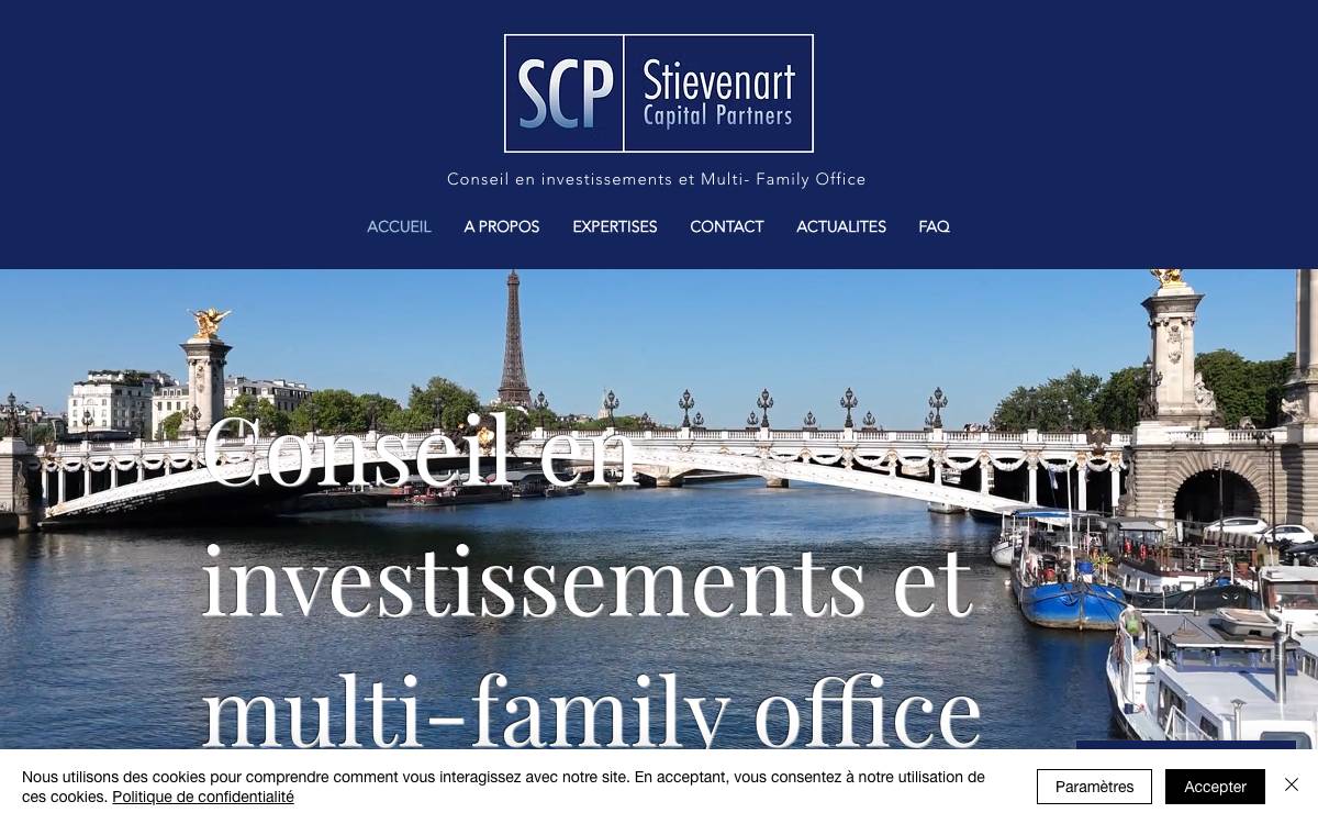 Stievenart Capital Partners website preview