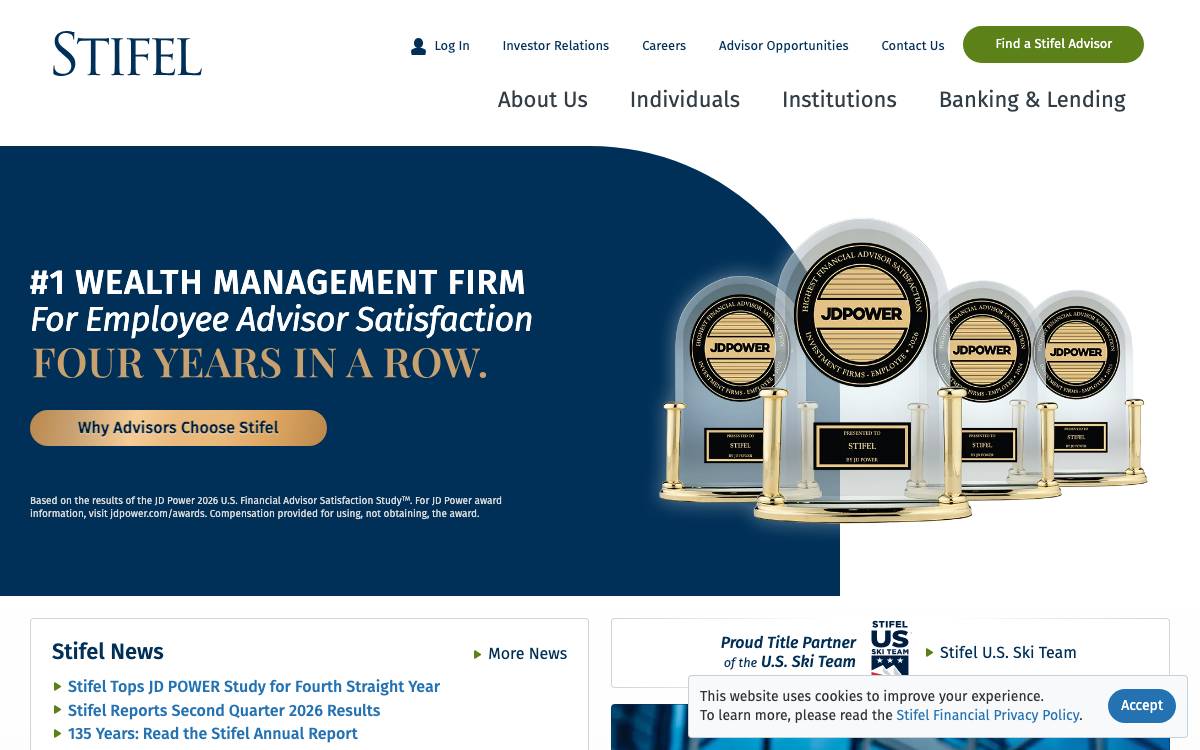 Stifel Financial Corp website preview