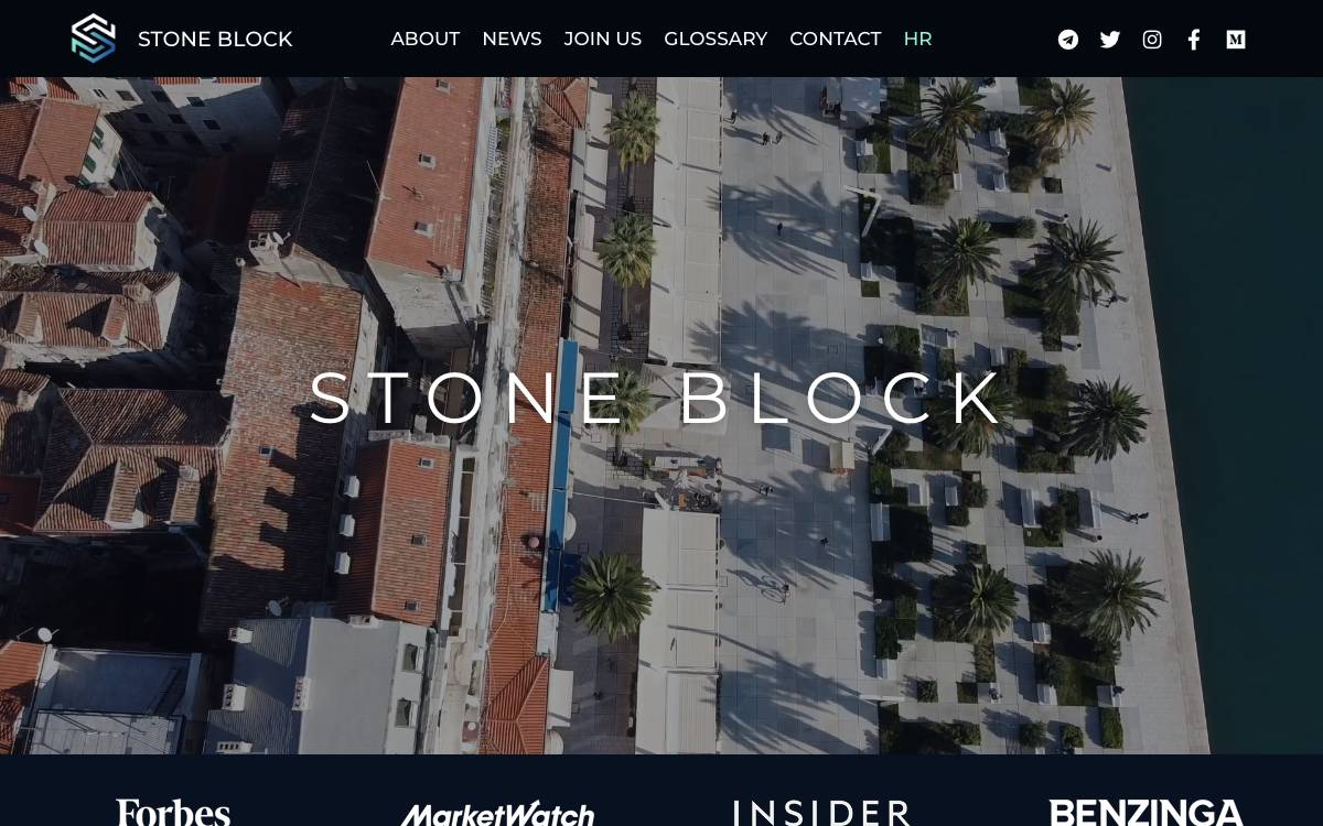 StoneBlock website preview