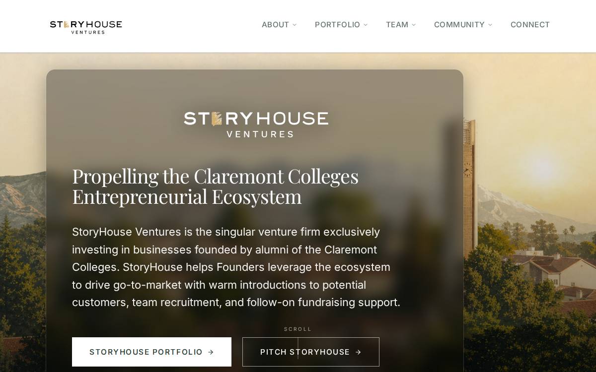 StoryHouse website preview