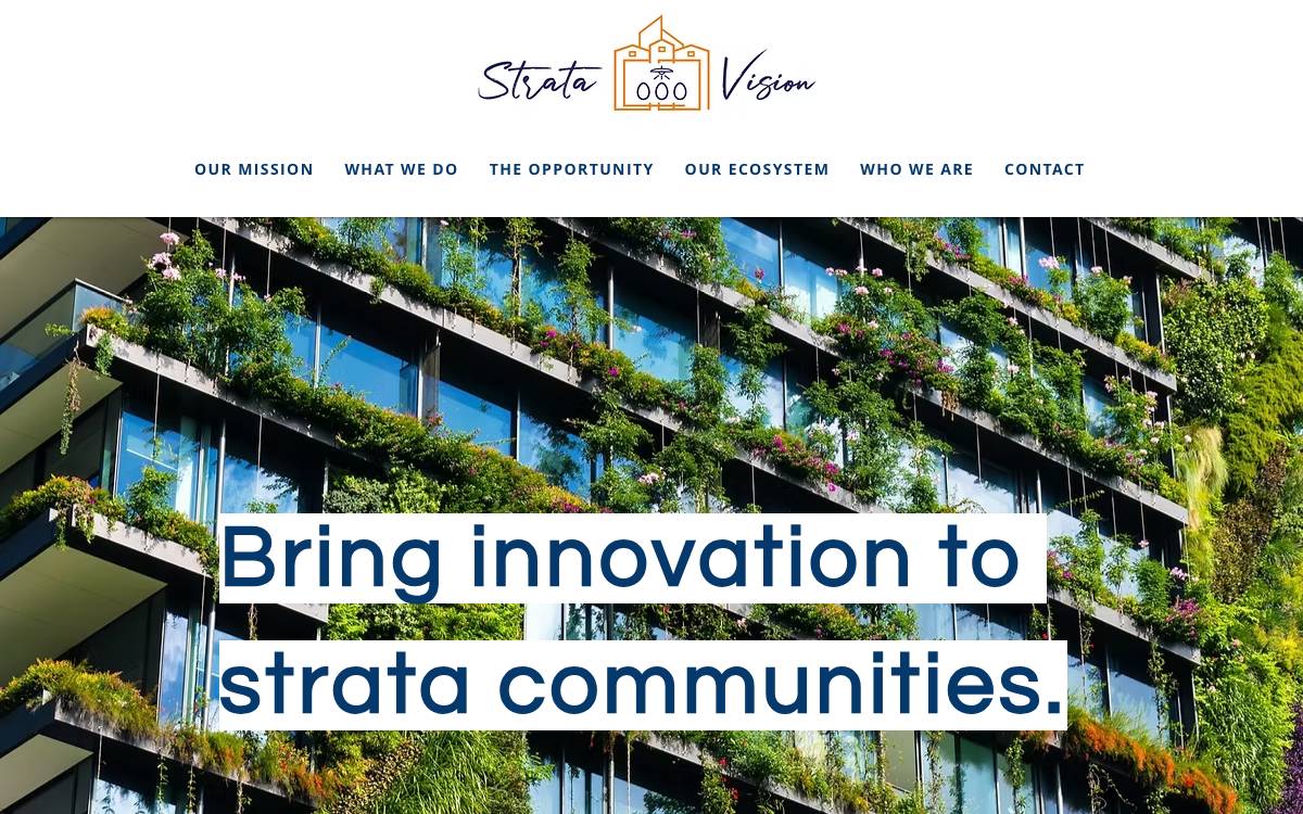 Strata Vision Fund website preview