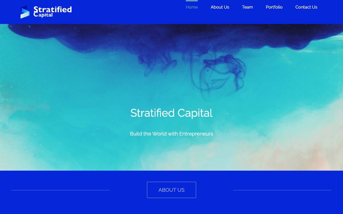 Stratified Capital website preview