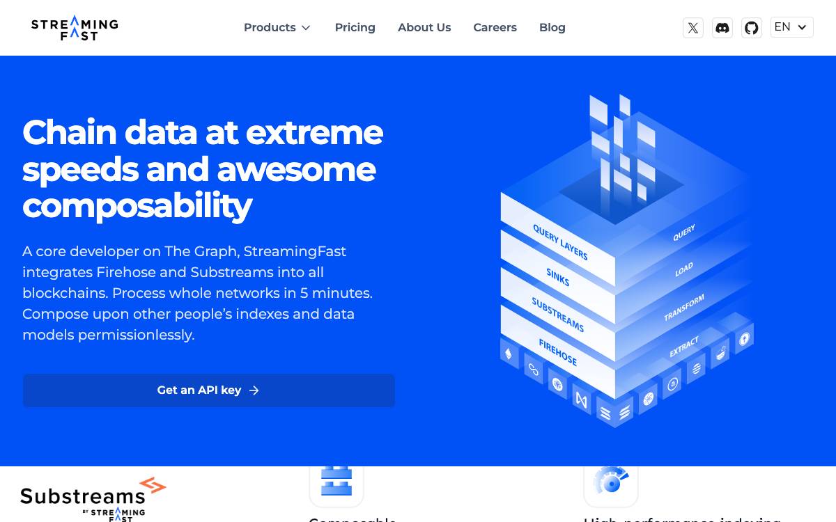 StreamingFast website preview