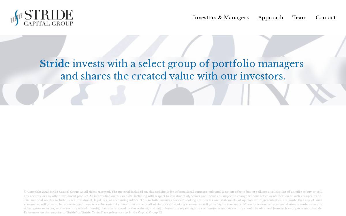 Stride Capital website preview