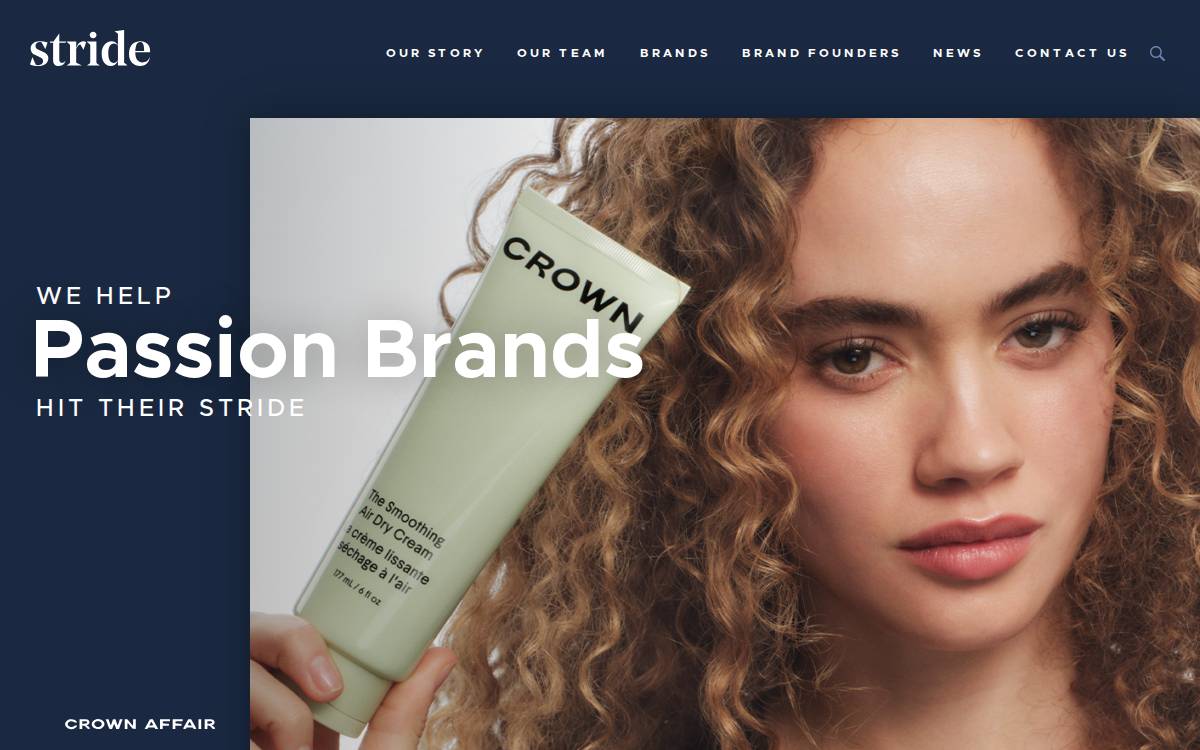 Stride Consumer Partners website preview