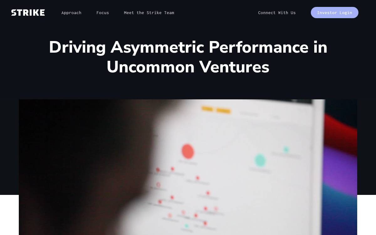 Strike Ventures website preview
