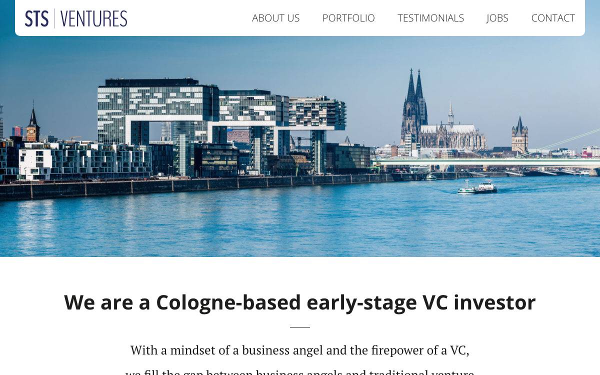 STS Ventures GmbH website preview