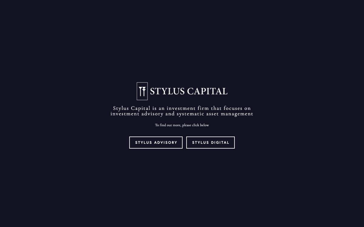 Stylus Capital website preview