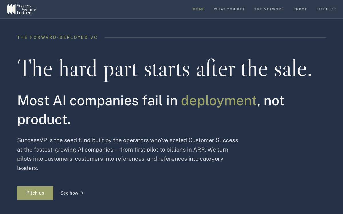 SuccessVP website preview