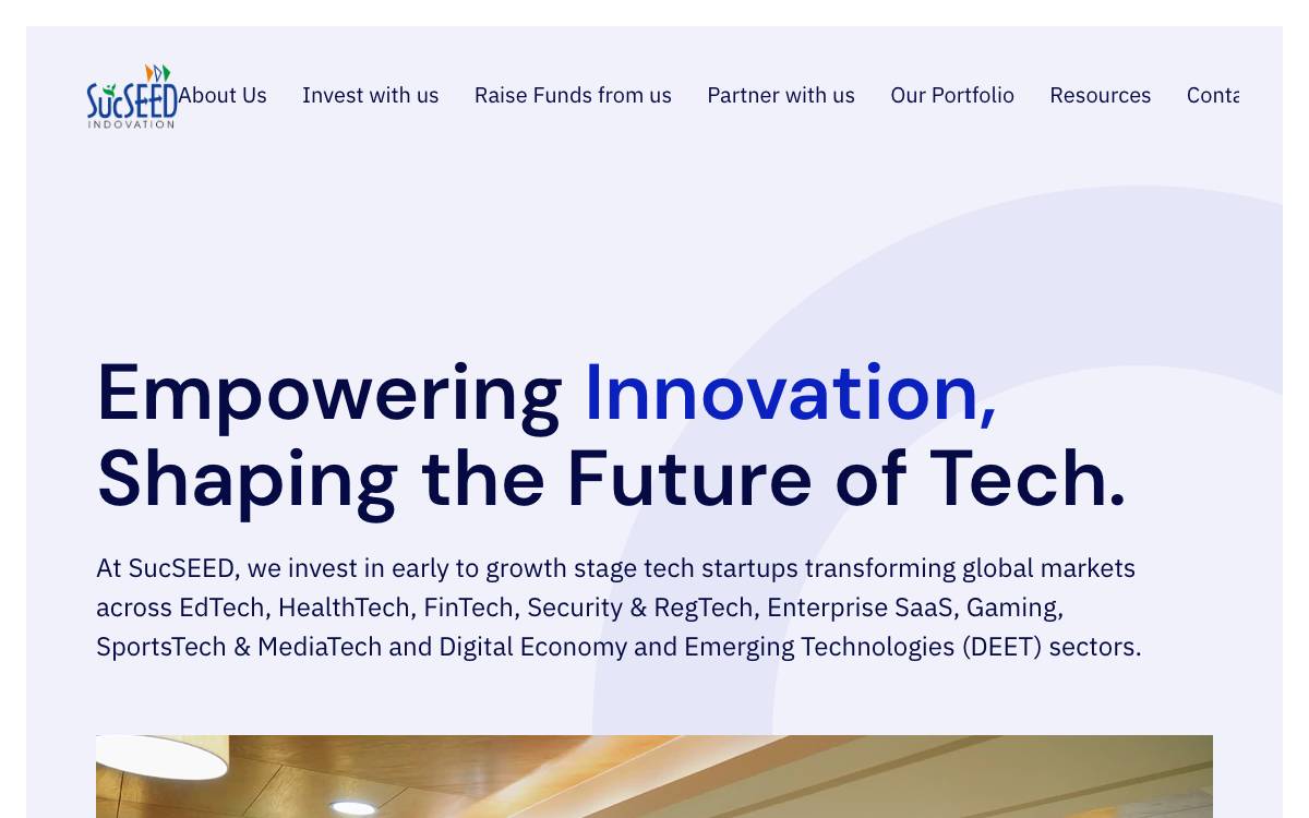 SucSEED Indovation website preview