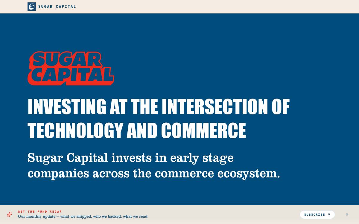 Sugar Capital website preview