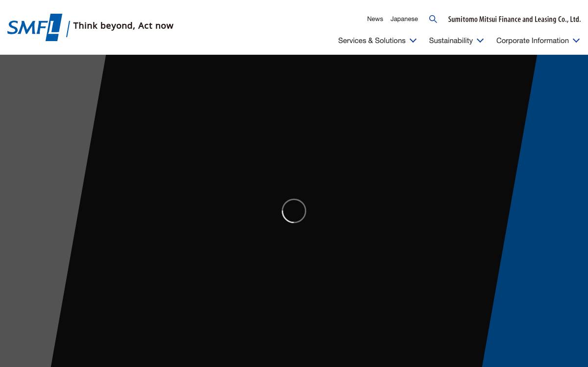 Sumitomo Mitsui Finance and Leasing website preview